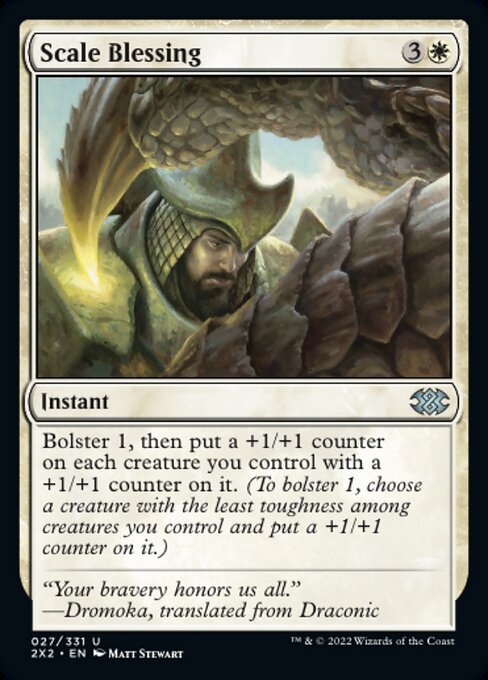 Double Masters 2022 - 027/331 : Scale Blessing (foil) (7857673273591)