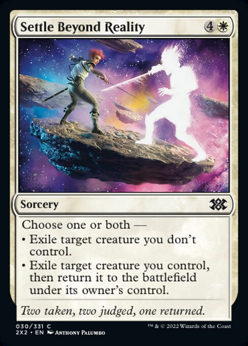 Double Masters 2022 - 030/331 : Settle Beyond Reality (foil) (7857909399799)