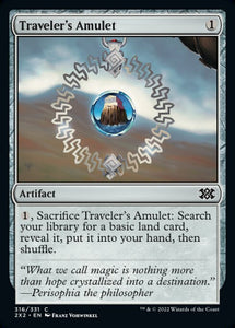 Double Masters 2022 - 316/331 : Traveler's Amulet (foil) (7857950753015)