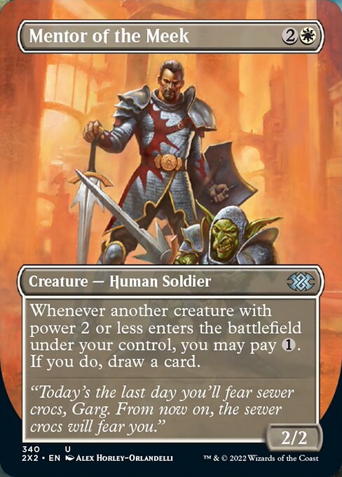 Double Masters 2022 - 340 : Mentor of the Meek (Borderless) (Foil) (7855463629047)