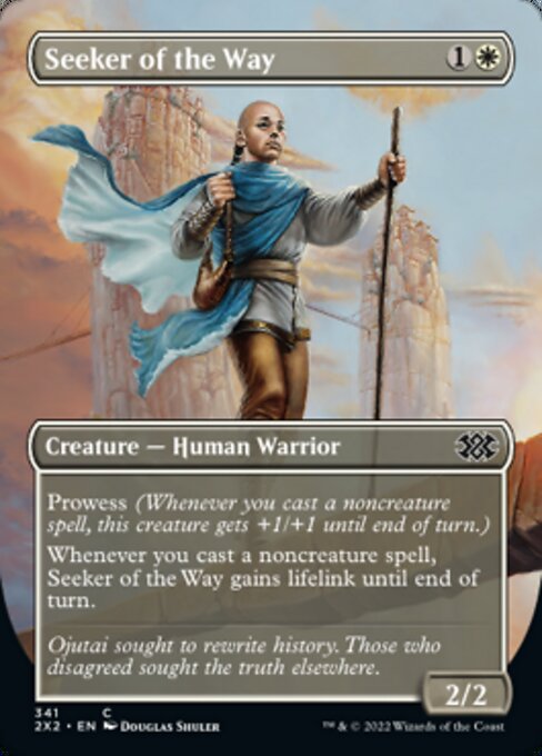 Double Masters 2022 - 341 : Seeker of the Way (Borderless) (Non Foil) (7855528345847)