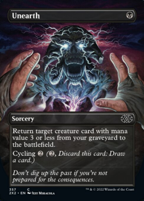 Double Masters 2022 - 357 : Unearth (Borderless) (Foil) (7855467692279)