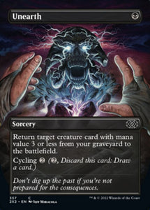 Double Masters 2022 - 357 : Unearth (Borderless) (Non Foil) (7855532409079)