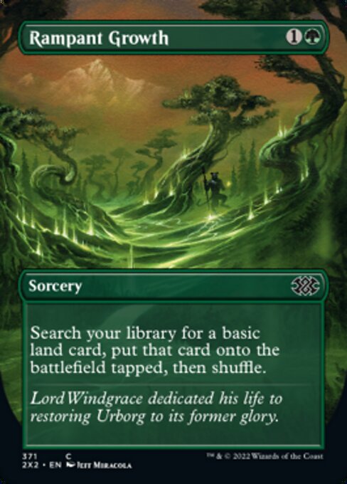 Double Masters 2022 - 371 : Rampant Growth (Borderless) (Foil) (7855468151031)