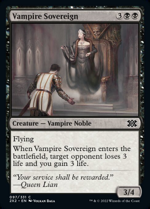 Double Masters 2022 - 097/331 : Vampire Sovereign (foil) (7857913004279)