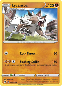 SUN AND MOON, Champion's Path - 030/236 : Lycanroc (Reverse Holo) (5790919950502)