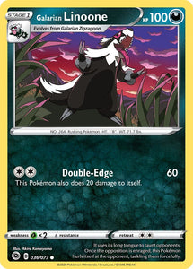 SUN AND MOON, Champion's Path - 036/236 : Galarian Linoone (Reverse Holo) (5790944559270)