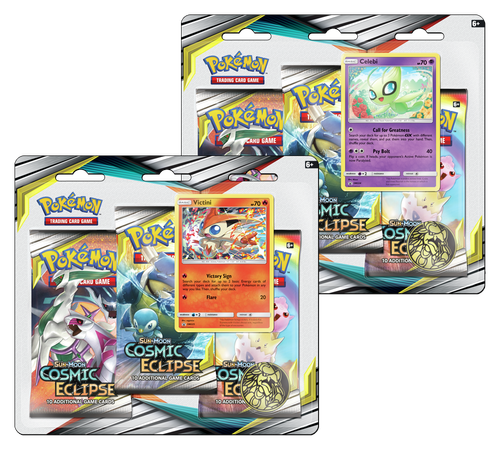 Pokemon - 3 Pack Blister Bundle - SUN AND MOON Cosmic Eclipse (5534844616870)