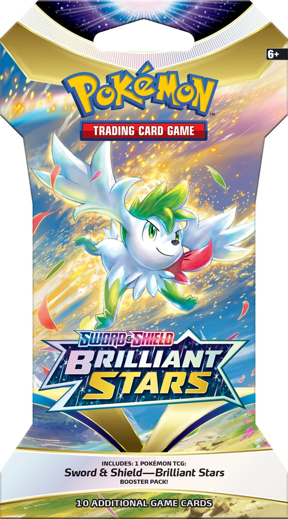 Pokemon - Sleeved Booster Pack: Shaymin - Sword and Shield Brilliant Stars (7439567487223)