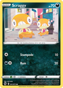 SUN AND MOON, Champion's Path - 041/236 : Scraggy (Reverse Holo) (5790960812198)