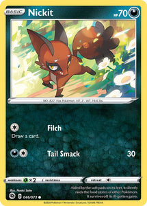 SUN AND MOON, Champion's Path - 046/236 : Nickit (Reverse Holo) (5790972018854)