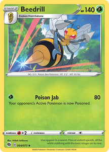 SUN AND MOON, Champion's Path - 004/236 : Beedrill (Reverse Holo) (5790828986534)