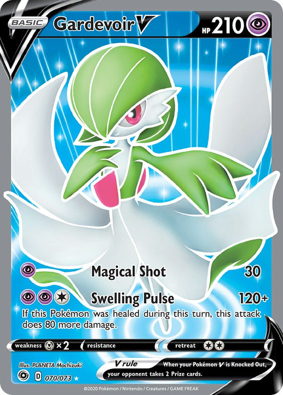 SUN AND MOON, Champion's Path - 070/073 : Gardevoir V (Full Art) (5794882289830)