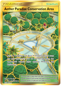 SUN AND MOON, Hidden Fates - SV87/SV94 : Aether Paradise Conservation Area (Shiny Vault) (Secret Rare) (7864539283703)