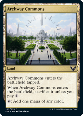 Strixhaven: School Of Mages - 263/275 : Archway Commons (Foil) (6847043403942)