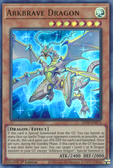 Ghosts From The Past - GFTP-EN072 : Arkbrave Dragon (Ultra Rare) - 1st Edition (7814200230135)