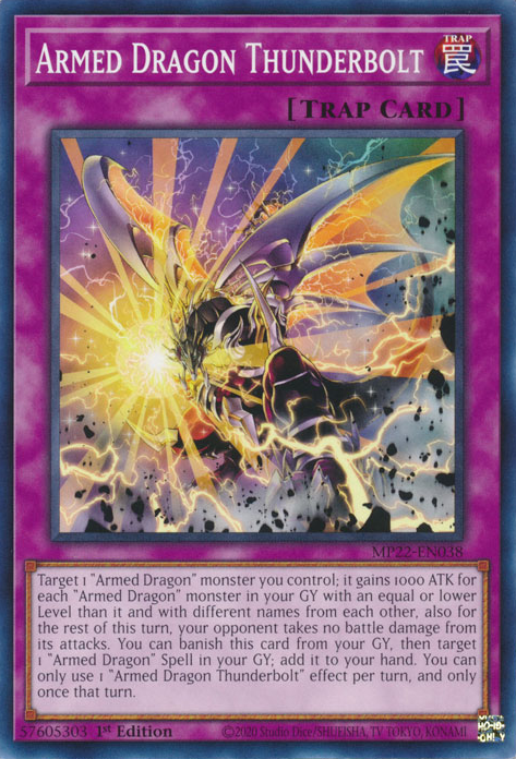 Tin of the Pharaoh's Gods - MP22-EN038 : Armed Dragon Thunderbolt (Common) - 1st Edition (7770926448887)