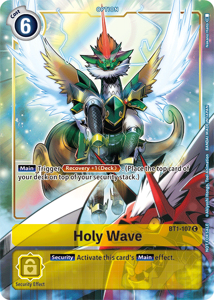 Digimon - Special Booster - BT1-107 : Holy Wave (Common) (Dash Pack) (7822169506039)