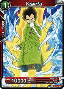 Vermilion Bloodline - BT11-007 : Vegeta (Foil) (7464750612727)