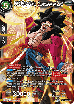 Vermilion Bloodline - BT11-126 : SS4 Son Goku, Conqueror of Evil (Foil) (7464759230711)