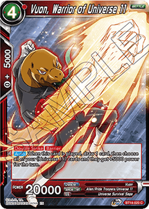 Dragon Ball Super - Cross Spirits - BT14-020 : Vuon, Warrior of Universe 11 (Foil) (7913403842807)