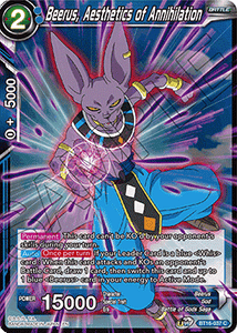 Realm of The Gods - BT16-037 : Beerus, Aesthetics of Annihilation (Non Foil) (7550762221815)