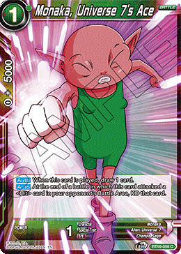 Realm of The Gods - BT16-056 : Monaka, Universe 7's Ace (Non Foil) (7550768906487)