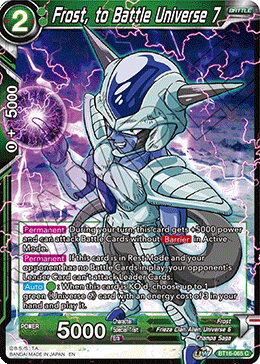 Realm of The Gods - BT16-065 : Frost, to Battle Universe 7 (Non Foil) (7550772936951)