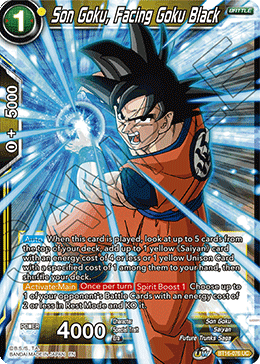 Realm of The Gods - BT16-076 : Son Goku, Facing Goku Black (Foil) (7550687052023)