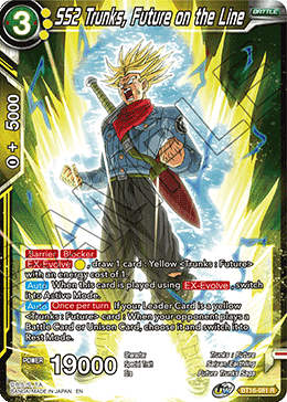 Realm of The Gods - BT16-081 : SS2 Trunks, Future on the Line (Non Foil) (7550802723063)