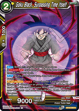 Realm of The Gods - BT16-088 : Goku Black, Surpassing Time Itself (Foil) (7550490902775)