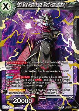 Realm of The Gods - BT16-100 : Dark King Mechikabura, Might Inconceivable (Super Rare) (7550473109751)