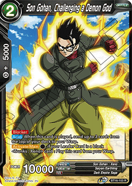 Realm of The Gods - BT16-103 : Son Gohan, Challenging a Demon God (Non Foil) (7550803542263)