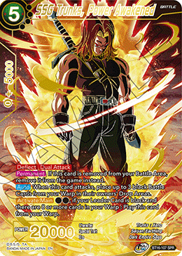 Realm of The Gods - BT16-107 : SSG Trunks, Power Awakened (Special Rare) (7550469439735)