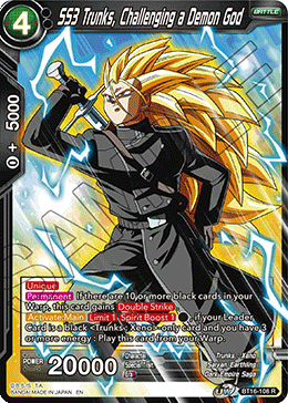 Realm of The Gods - BT16-108 : SS3 Trunks, Challenging a Demon God (Non Foil) (7550804459767)