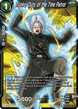 Realm of The Gods - BT16-109 : Trunks, Duty of the Time Patrol (Non Foil) (7550828151031)