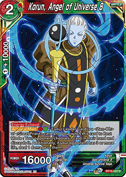 Realm of The Gods - BT16-127 : Korun, Angel of Universe 8 (Non Foil) (7550795186423)