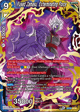 Realm of The Gods - BT16-129 : Fused Zamasu, Exterminating Force (Super Rare) (7550474191095)