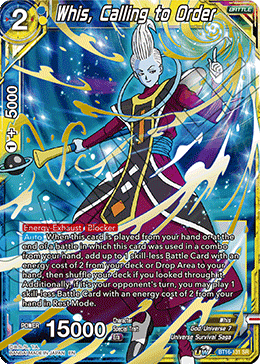 Realm of The Gods - BT16-131 : Whis, Calling to Order (Super Rare) (7550474322167)