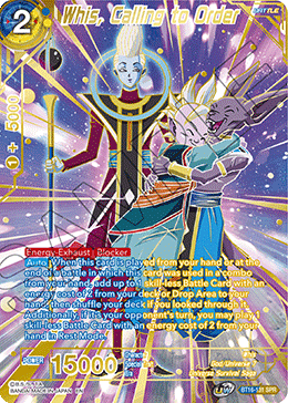 Realm of The Gods - BT16-131 : Whis, Calling to Order (Special Rare) (7550469832951)