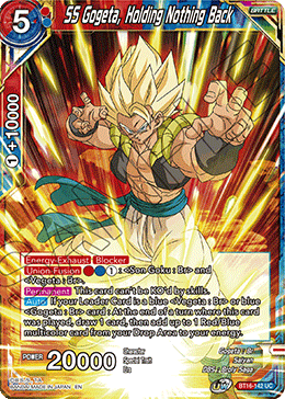 Realm of The Gods - BT16-142 : SS Gogeta, Holding Nothing Back (Non Foil) (7550829330679)
