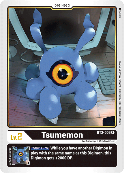Digimon - Special Booster - BT2-006 : Tsumemon (Rare) (7826932531447)