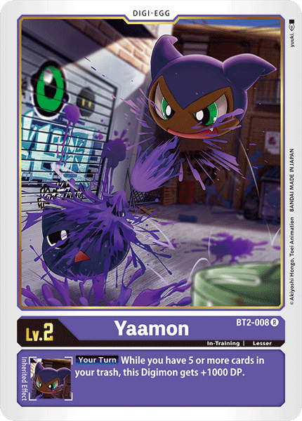 Digimon - Special Booster - BT2-008 : Yaamon (Rare) (7826932793591)