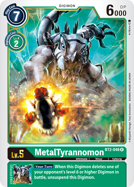 Digimon - Special Booster - BT2-046 : MetalTyrannomon (Rare) (7826934104311)