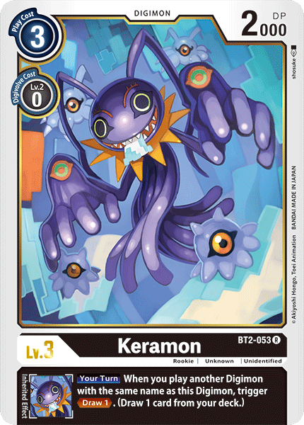 Digimon - Special Booster - BT2-053 : Keramon (Rare) (7826934726903)