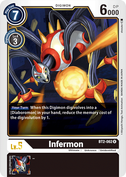 Digimon - Special Booster - BT2-062 : Infermon (Rare) (7826935054583)