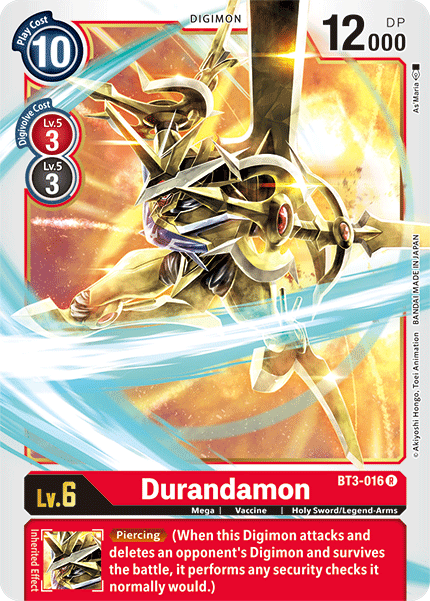 Digimon - Special Booster - BT3-016 : Durandamon (Rare) (7826947703031)