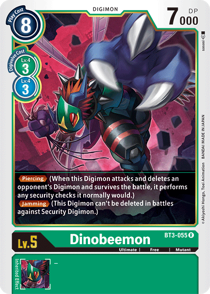 Digimon - Special Booster - BT3-055 : Dinobeemon (Rare) (7826948718839)