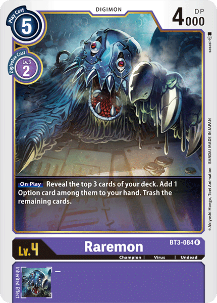 Digimon - Special Booster - BT3-084 : Raremon (Rare) (7826949079287)