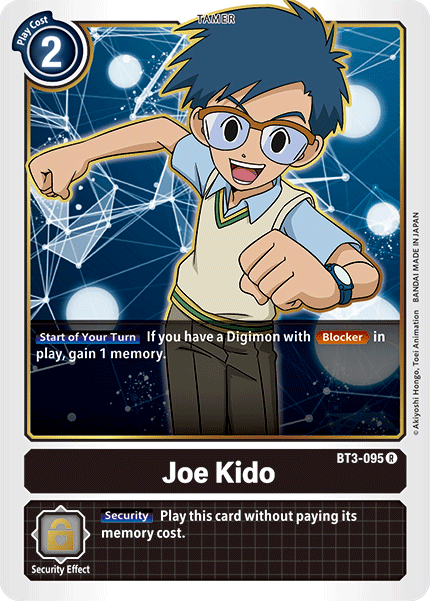 Special Booster - BT3-095 : Joe Kido (Tamer Rare) (6912472514726)